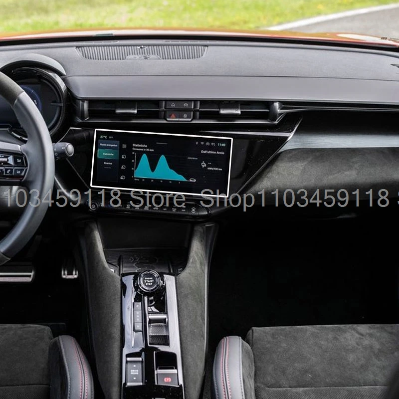 Car Stickers Protector For alfa romeo Junior 2025 Tempered Glass Protective Film Display Navigation Vehicle anti-scratch film