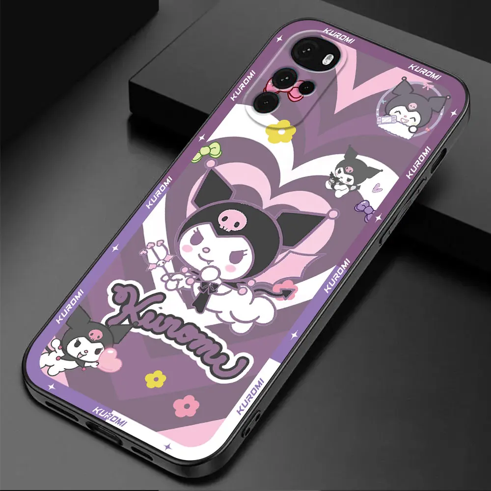 Custodia morbida in TPU per Motorola Moto G22 G50 G71 G72 G51 G60 G52 G53 G31 G73 G60s G32 G30 Sanrio Hello Kitty Kuromi Cover