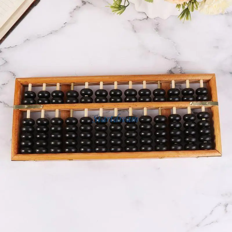 محمولة صينية 13 رقمًا عمودًا ABACUS ABACUS SOROBAN حساب العد K92C