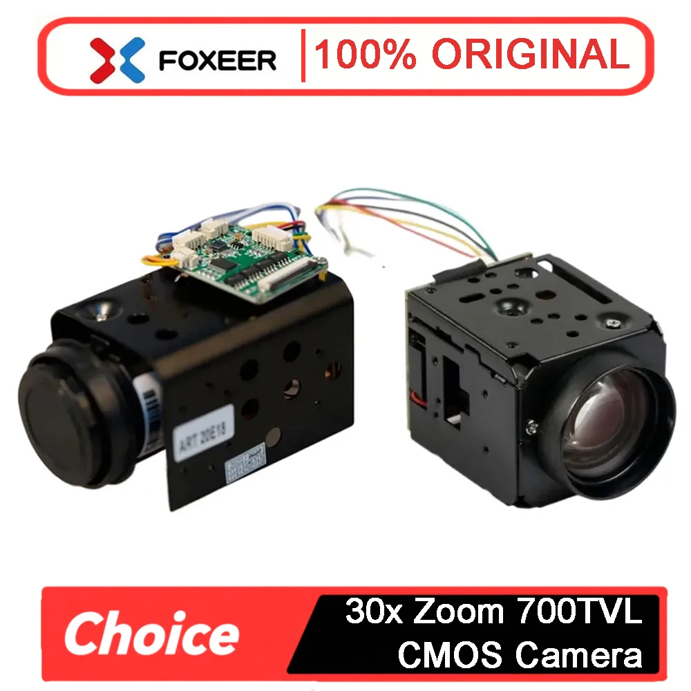

Foxeer 30x Zoom / 10x Zoom 700TVL CMOS Camera PWM Controll AHD/CVI/CVBS for RC Multirotor Airplane Fixed-Wing DIY Parts