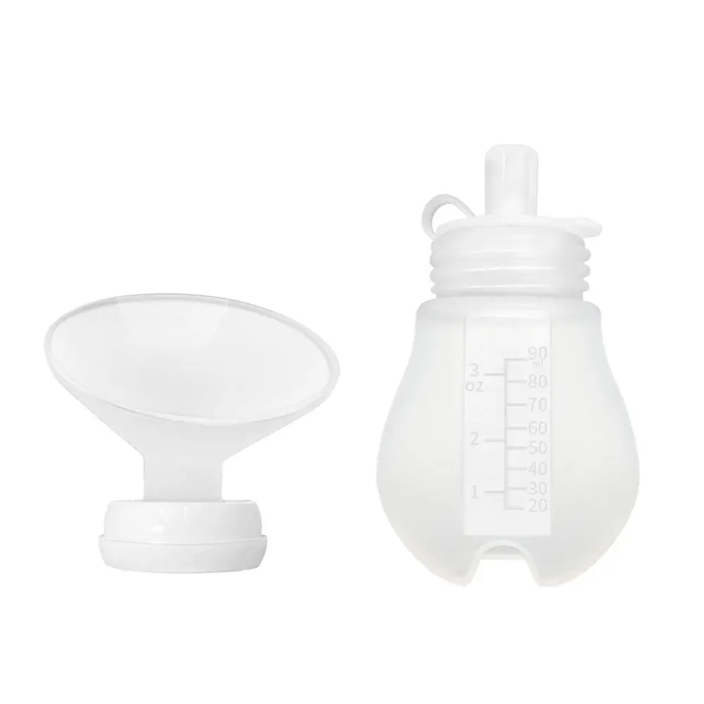 Manual Silicone Breast Pump for Maternity Breast Milk Collector Two-in-One Comfortable Feeding Newborns Pumping Tool view 5