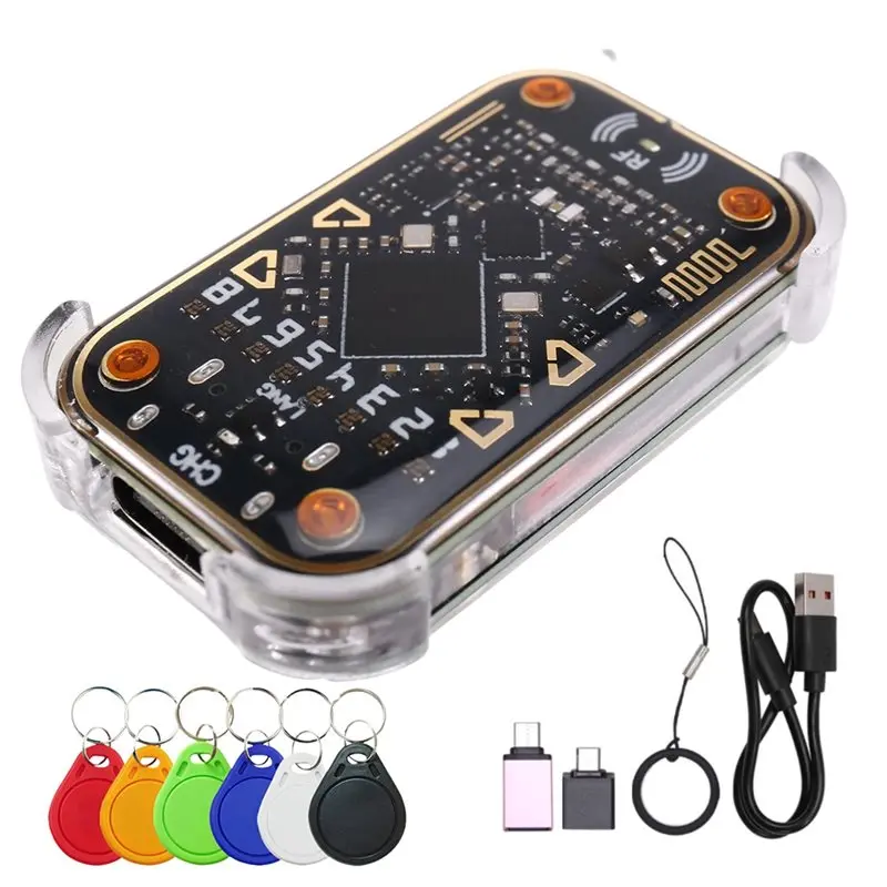 

ABKI-Chameleon V3.0+ 6XUID RFID Smart Chip Emulator Reader 125Khz 13.56Mhz ID IC Smart Card Duplicator Tag Copyer Copier Key