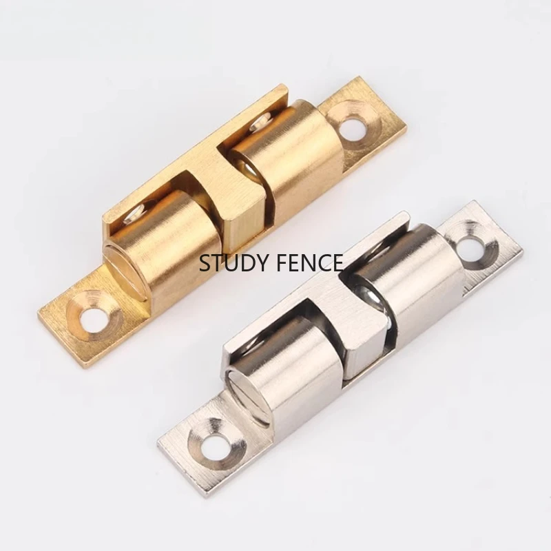 2set Zinc alloy cabinet door lock buckle 40/50/60/70mm collision bead suction device Wardrobe door stopper Cabinet door buckle