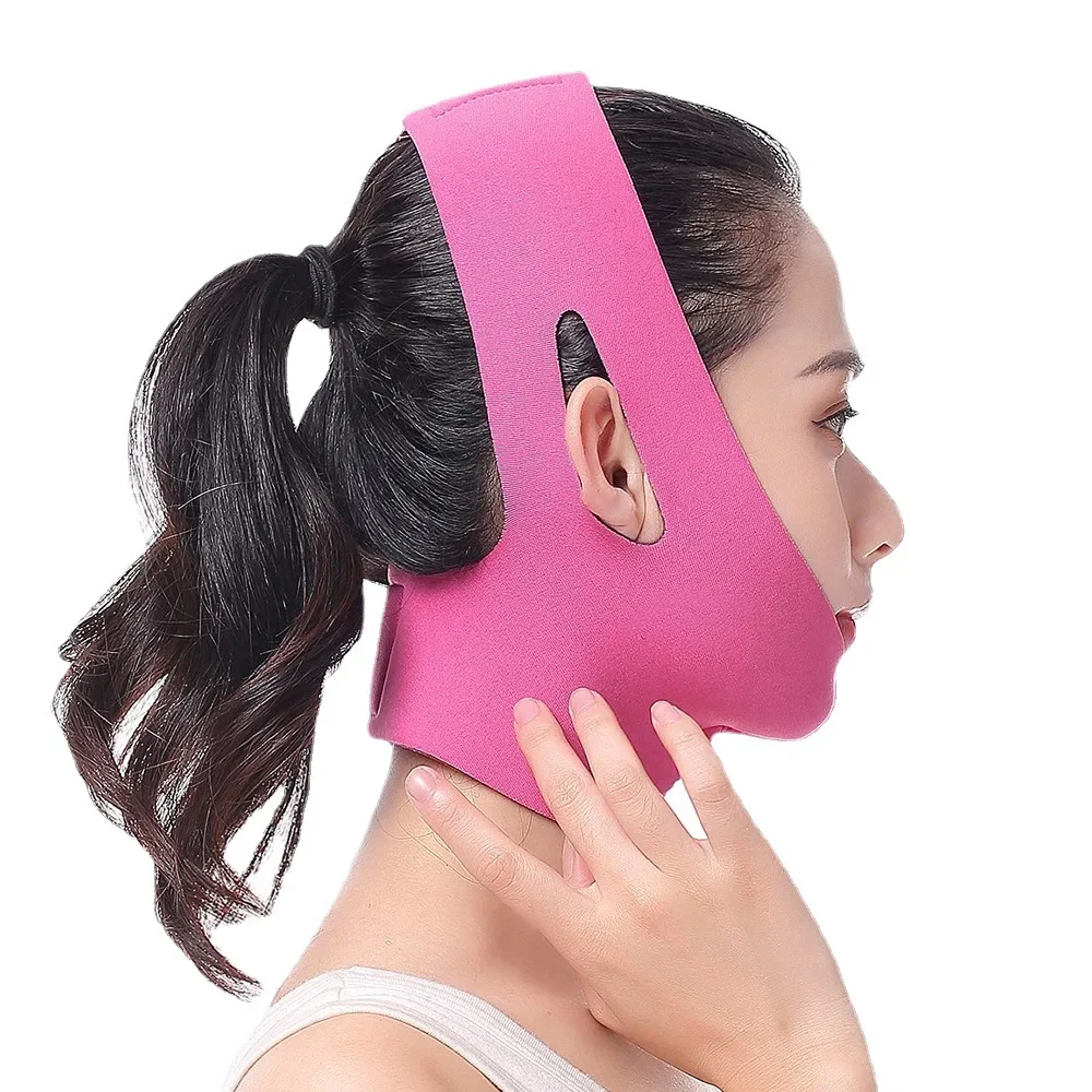 Face Slimming Bandage V Line Face Shaper Women Chin Cheek Lift Up Belt Facial Massager Strap Face Skin Care Tools Beauty