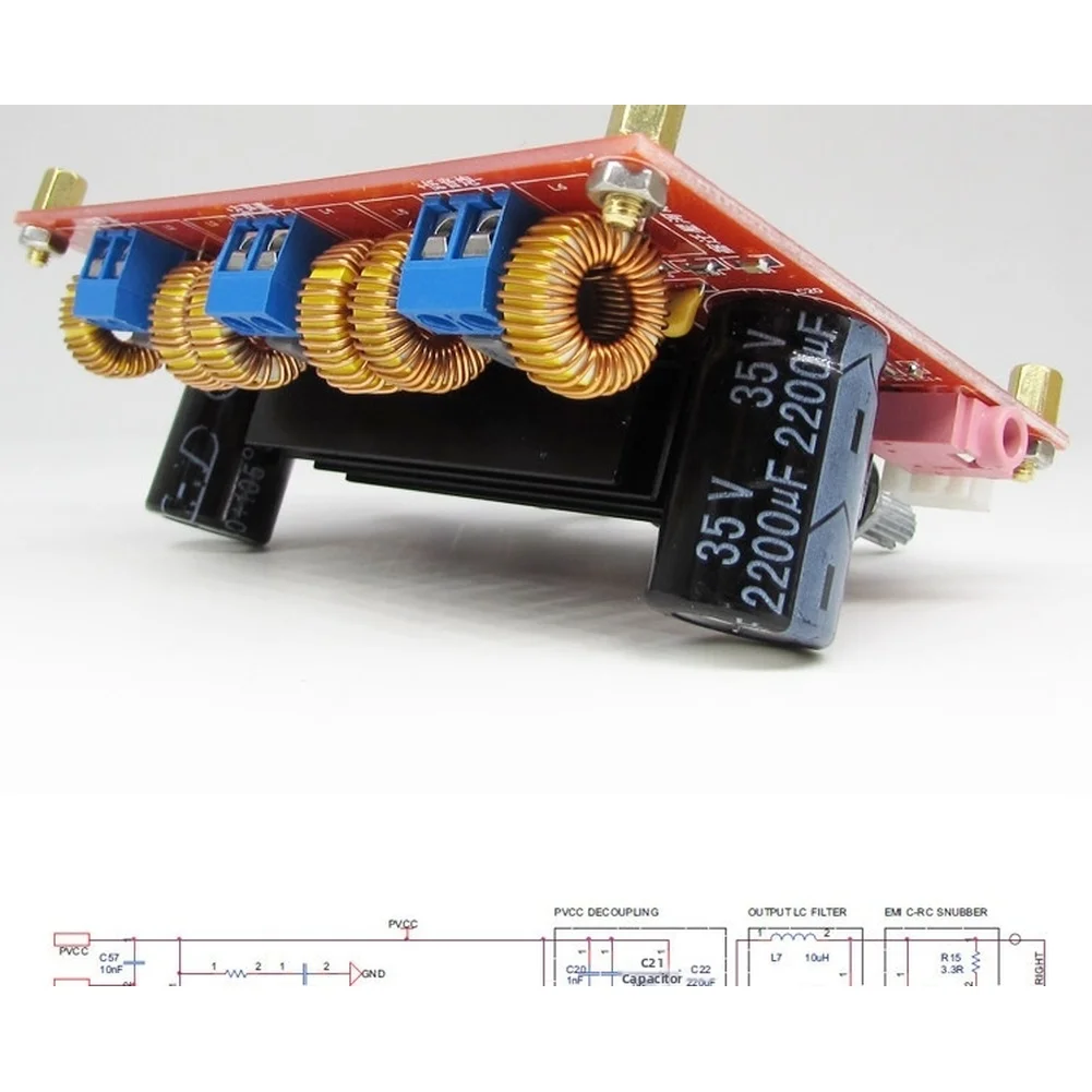 2.1 Channel Audio Board XH-M139 Based on For TPA3116D2 Dual Chip 50Wx2 Amplification 100W Sub 12V-24V Input Compatible