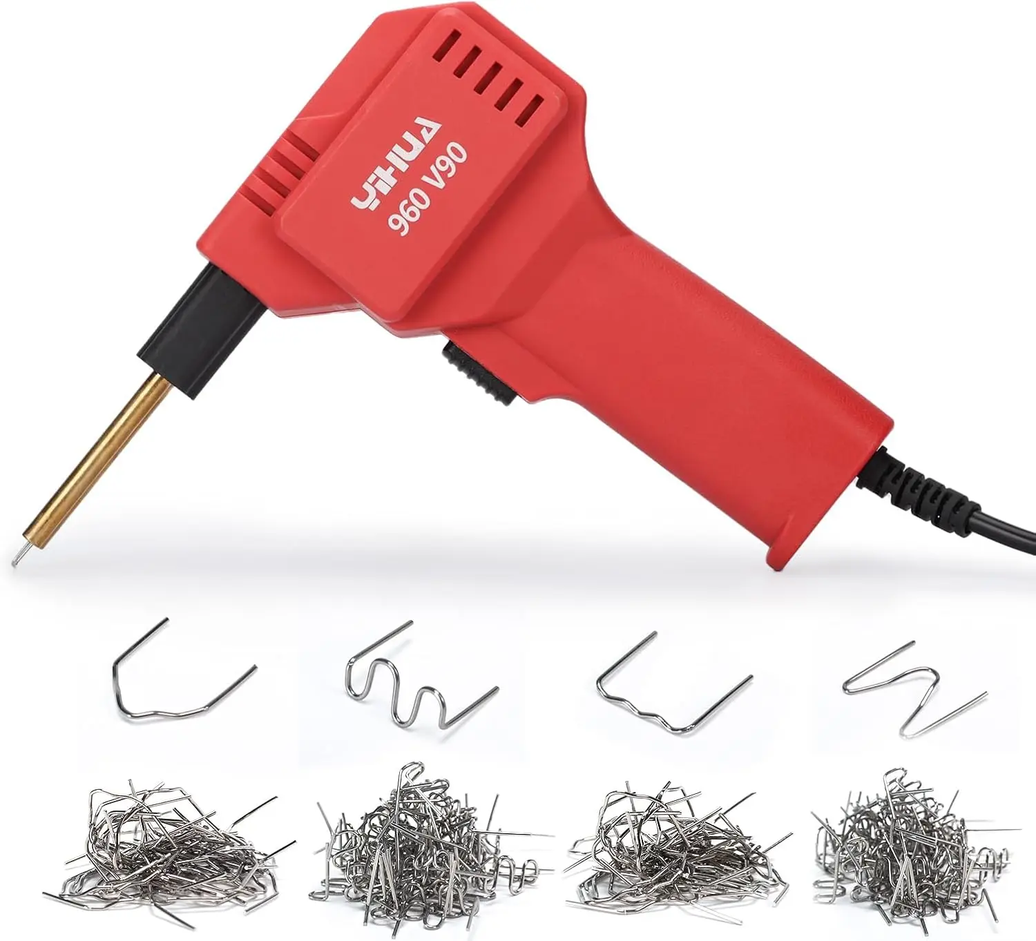 YIHUA 960-V90 Hot Stapler Plastic Welding Repair Tool Car Bumper Repair Welder Automotive PVC Plastic Welding Kit Hot Stapler