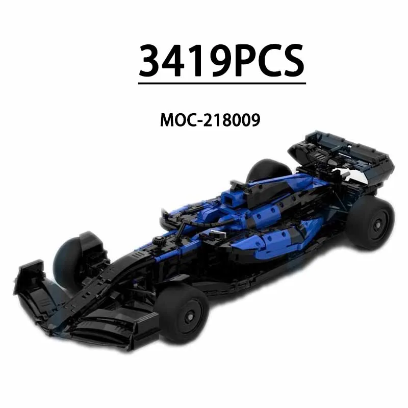 

Building Blocks F1 A525 1:8 Scale MOC-218009 (No Stickers) Racing Car Model, 3419 Pieces, Children's Birthday Gift Christmas Toy