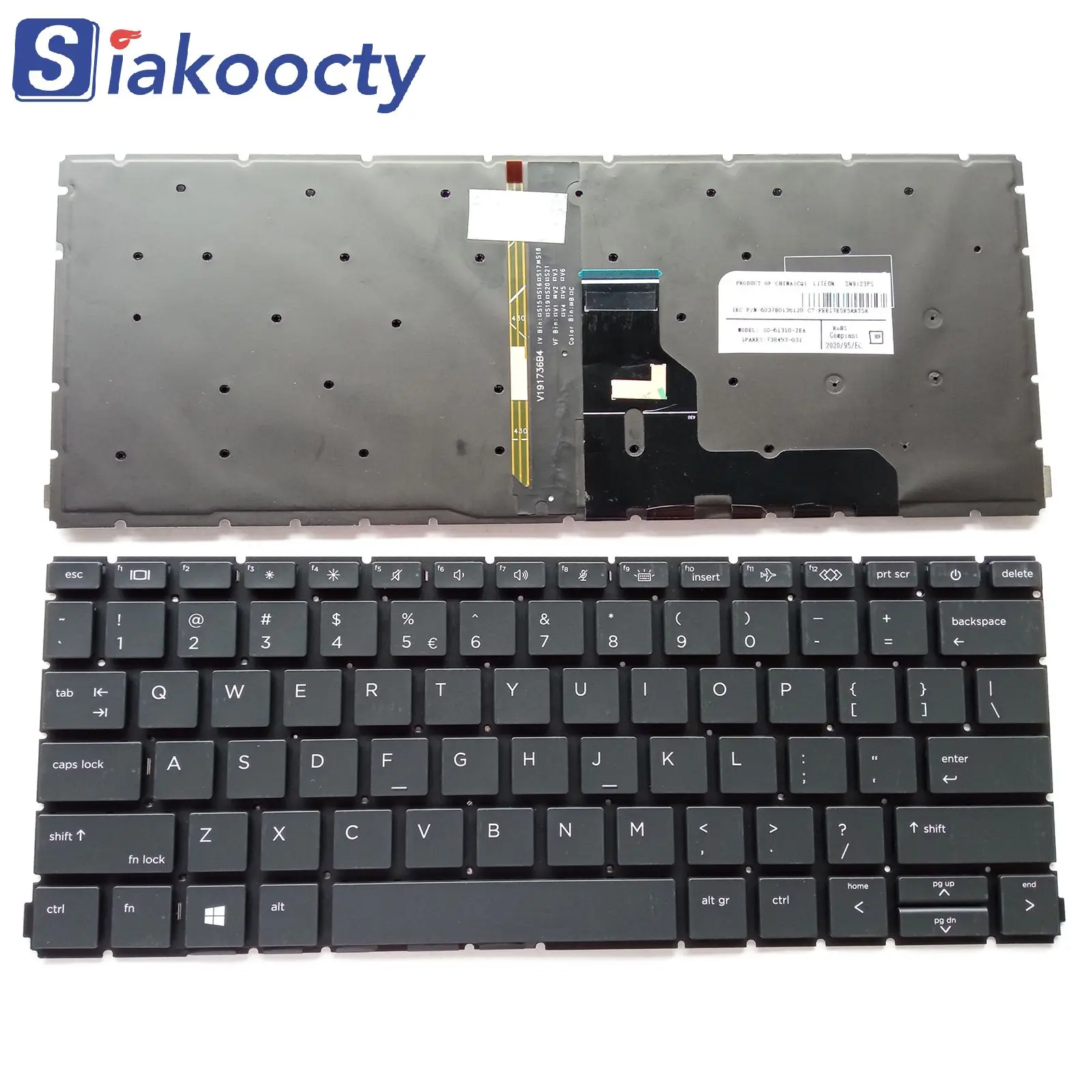 para hp Probook 430 g8 435 g7 435 g8 Teclado Eua Retroiluminado Novo