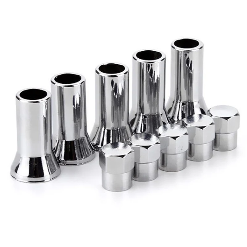 10Pcs TR414AC Car Truck Tire Wheel Tyre Valve Caps with Sleeve Covers Left Right Front Rear Auto Accessories