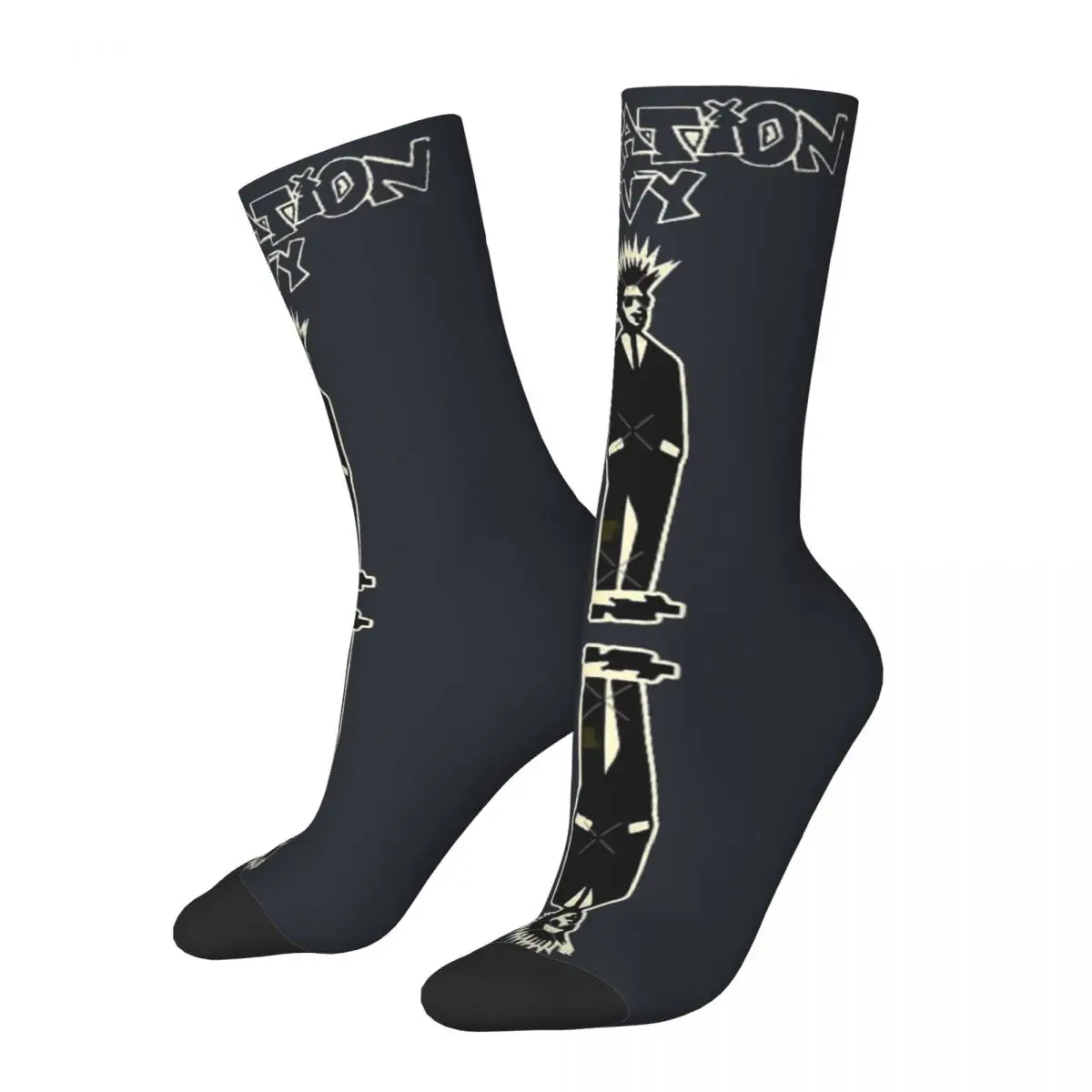 Hip Hop Retro Operation Ivy Men's Socks Unisex R-Rancid Rock Band Seamless Printed Novelty Crew Sock Boys Gift official-website