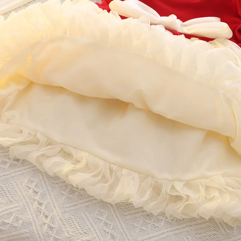 1-3 Yrs Baby Girls Sweet Dress Summer Cute Bow Pleated Kids Flower Dress Birthday Party Baby Casual Skirt Toddler Girls Clothes