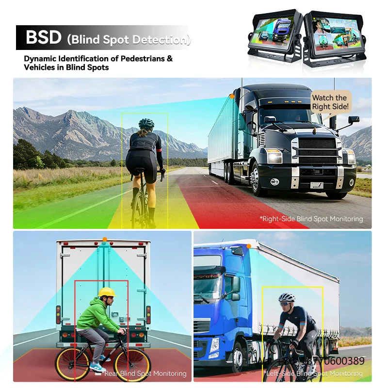 4G/WiFi 5-Channel AI Vehicle Monitoring System | ADAS + DMS + BSD Alarms | Cloud-Connected for Fleet Management