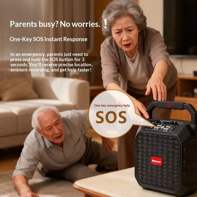 XXT VIEFONG V96W Radar Vibration Sensor Detect Security Guard Elderly Large Volume Sound System SOS Rescue Safety Protector