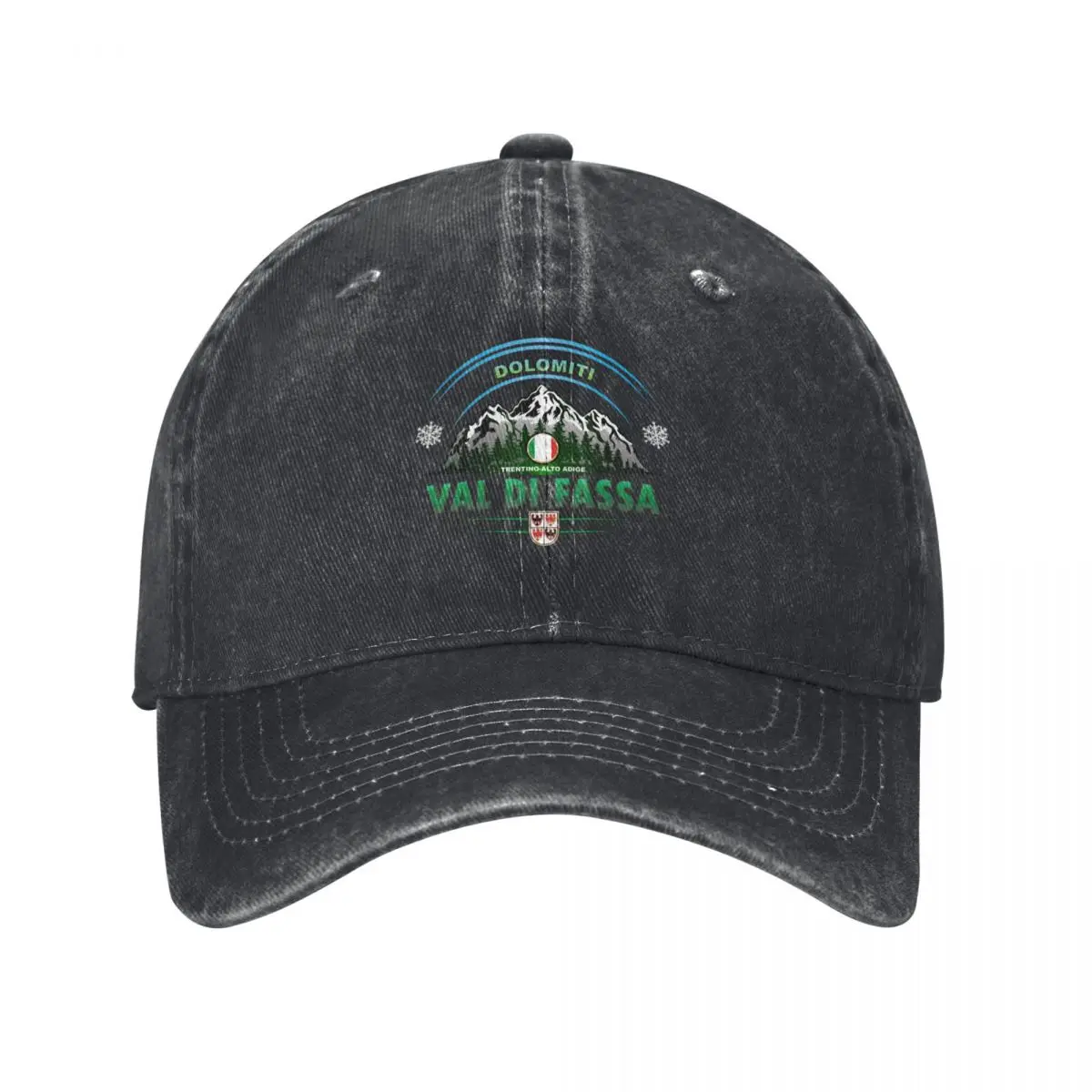 Val Di Fassa Trentino Alto Adige Baseball Cap Beach Bag Horse Hat Mountaineering Trucker Cap Caps For Women Men's