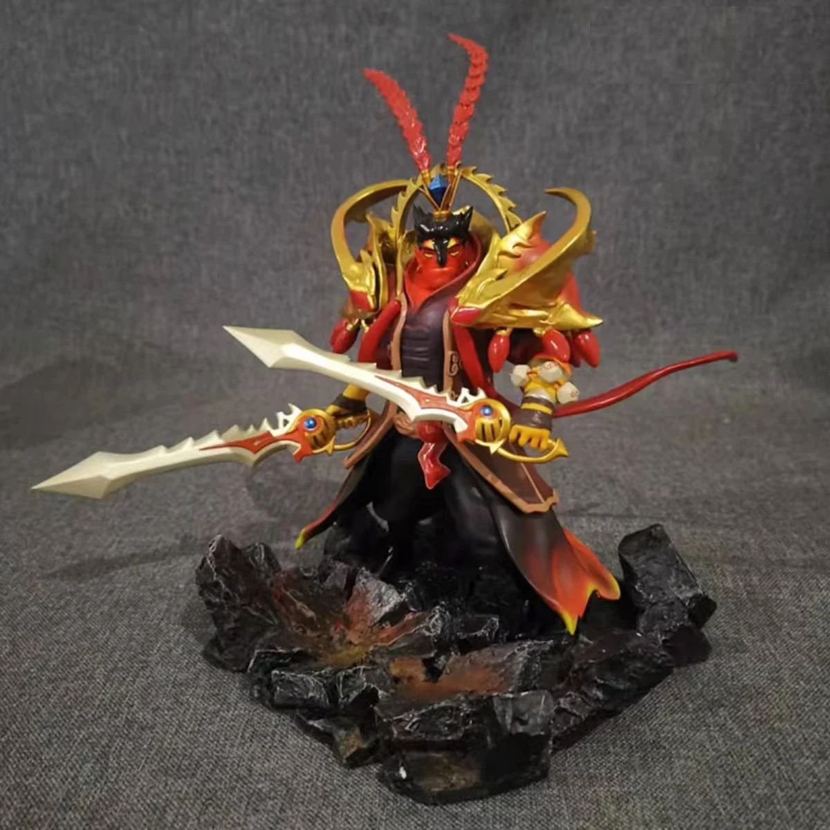 【In Stock】Original DOTA Anime Figurine Ember Spirit Statue Figures Cartoon Toy Collectible Model Toy A Nice Gift Keepsake