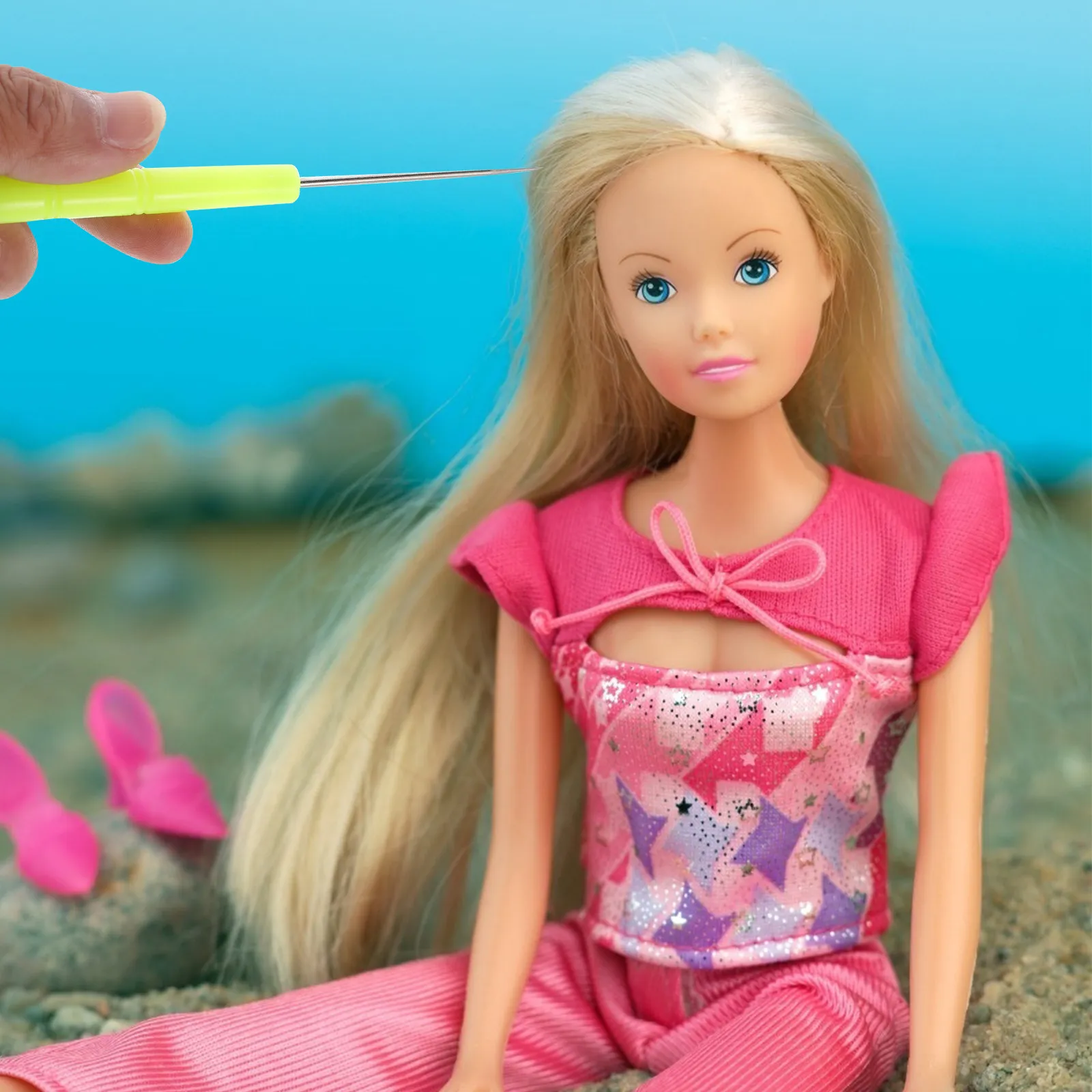1セットプロフェッショナルヘアルーティングツールキットクラフト用品高耐久銅管ニードルホルダーさまざまな用途に対応
