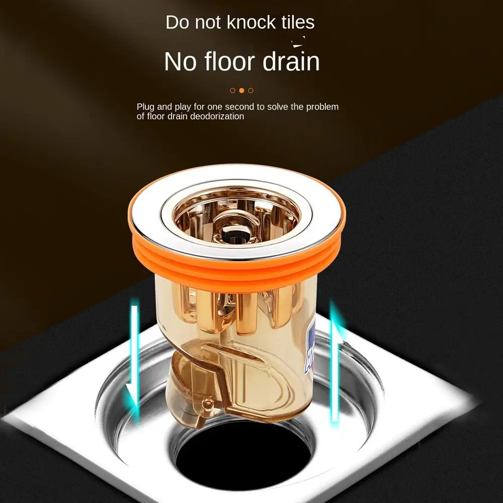 Anti-odor Deodorant Floor Drain Core Kitchen Bathroom Sewer Shower Drain Stopper Insectproof Anti-odor Floor Drain Cover