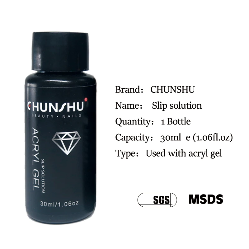 CHUNSHU 30Ml Chất Lỏng Nhanh Chóng Mở Rộng Gel Dụng Cụ Cọ Rửa Móng Tay Nghệ Thuật Làm Móng Trượt Giải Pháp Acryl Gel UV Ba Lan ngâm Tắt 1P