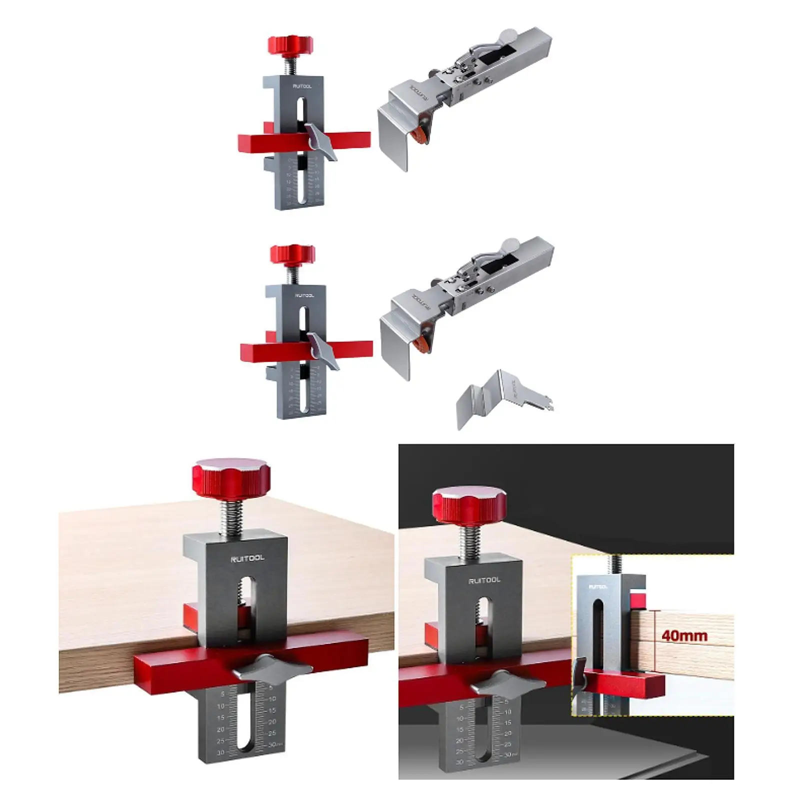 

Cabinet Door Mounting Jig Compact for DIY Projects Lightweight Adjustable