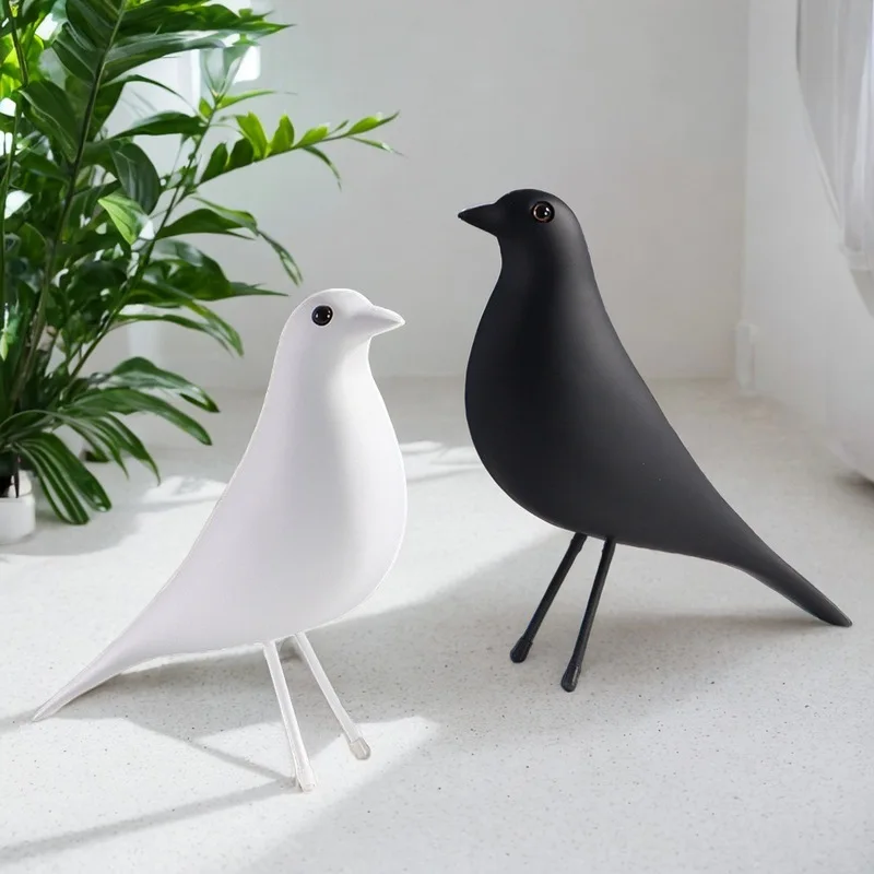 Resin peace dove bird animal ornament for entrance, living room, study decoration, home crafts gift