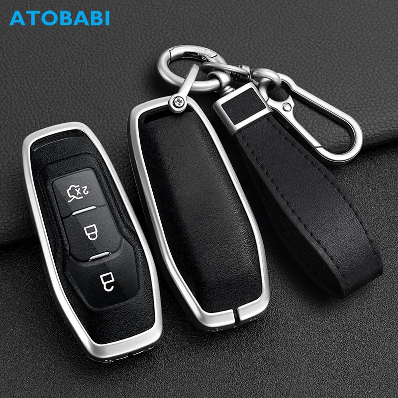 Car Key Cover Remote Contorl Fobs Case Protector Bag Auto Accessory For Ford Explorer F-150 2016 2017 Mondeo V Edge Galaxy S-Max