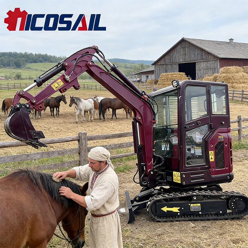 

Small excavator CE EPA hydraulic crawler excavator agricultural excavator 2.5 tons 3.5 tons mini excavator sold at 30% off