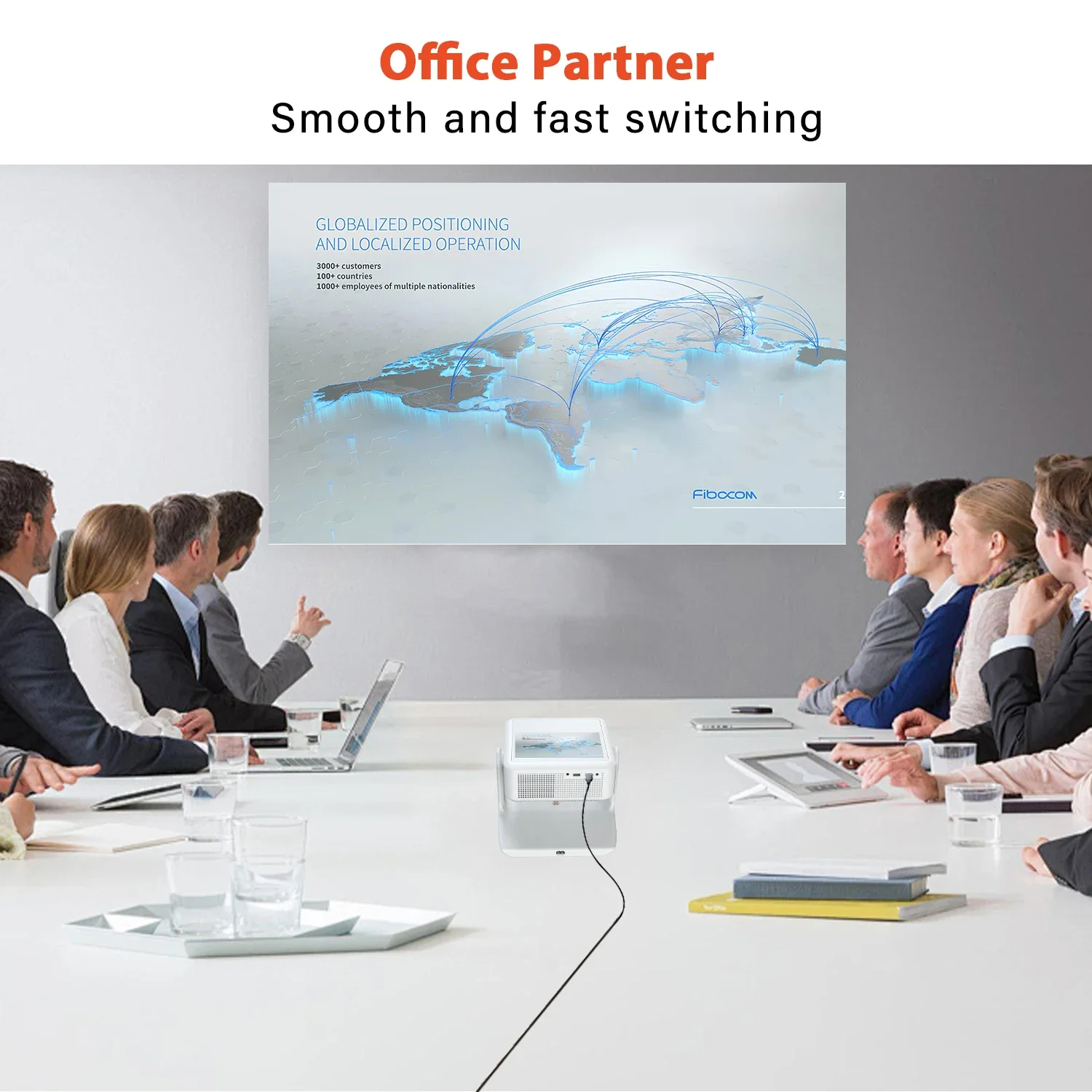 Projector 4K Android Smart System WiFi Bluetooth HDMI USB Netflix YouTube with Ample Storage Space