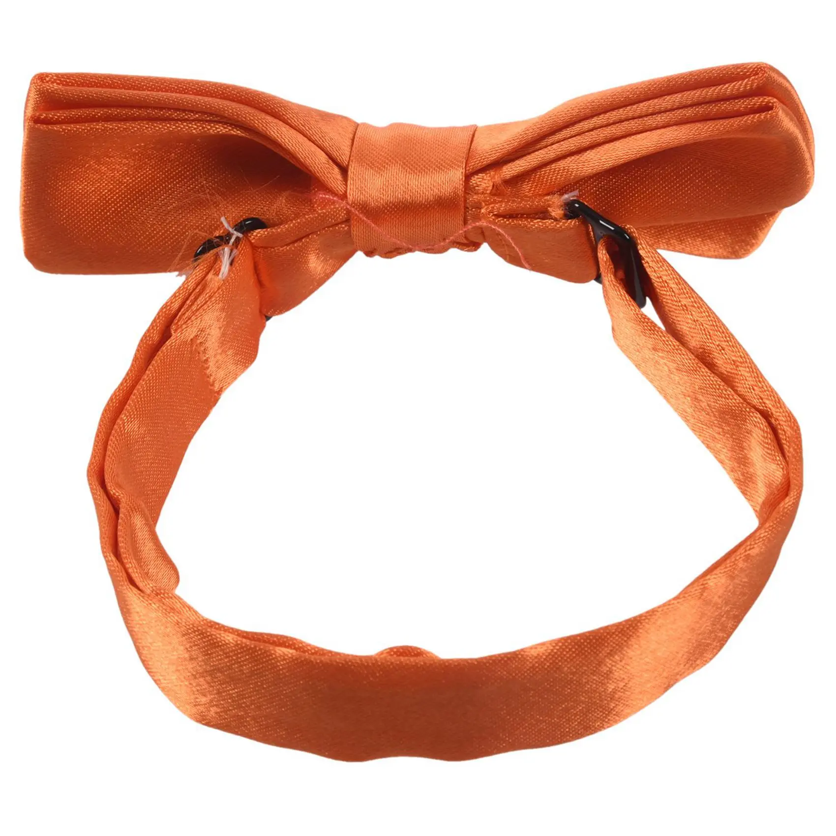 2X Children Kids Boys Girls Clip-On Suspenders Elastic Adjustable Braces With Cute Bow Tie Orange