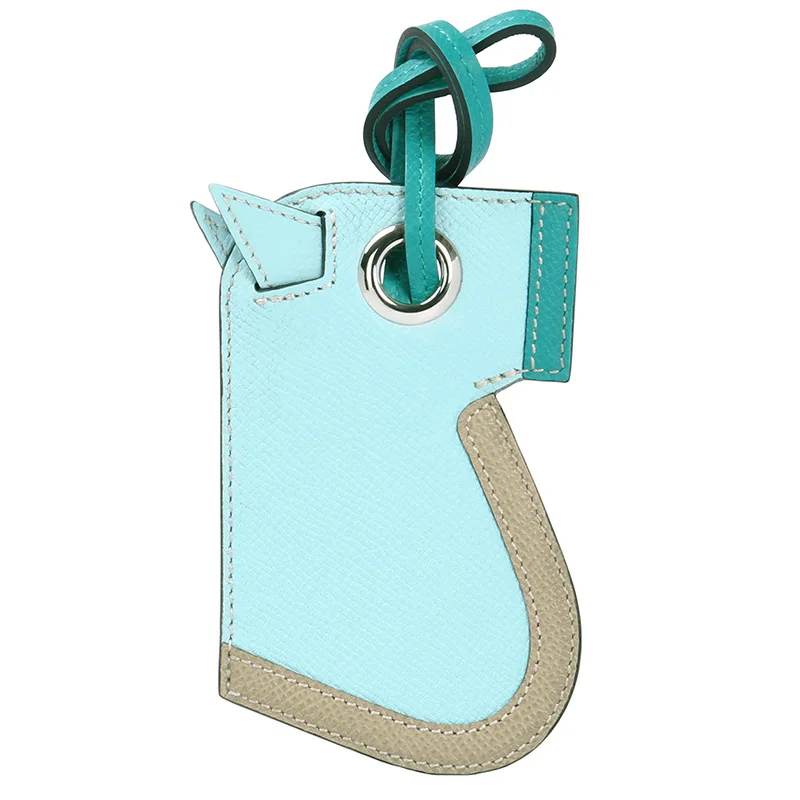 fashion Armored horse head Hand sewn genuine leather Key Chain Household Lock Universal Bag Car Protector bag Accessories