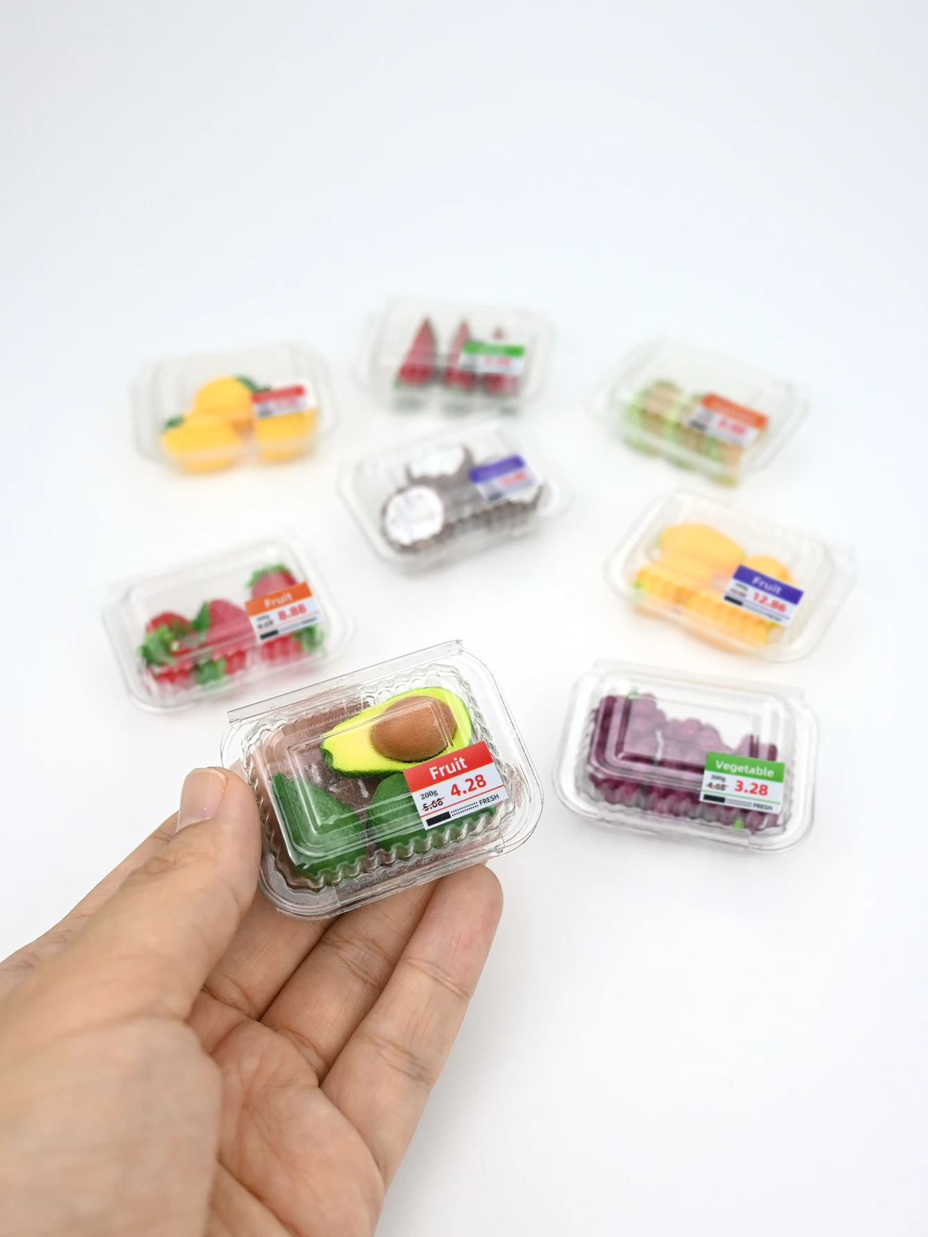 Miniatur-Obstornament, Maßstab 1/6, 1/12, Puppenhaus-Modell, Hausdekorationszubehör, Heimdekorationsartikel, Obst- und Gemüseplatten-Dekorationen, Dekorationen für Küche, Esstisch, Schrank, Partydekorationen – Detail 3
