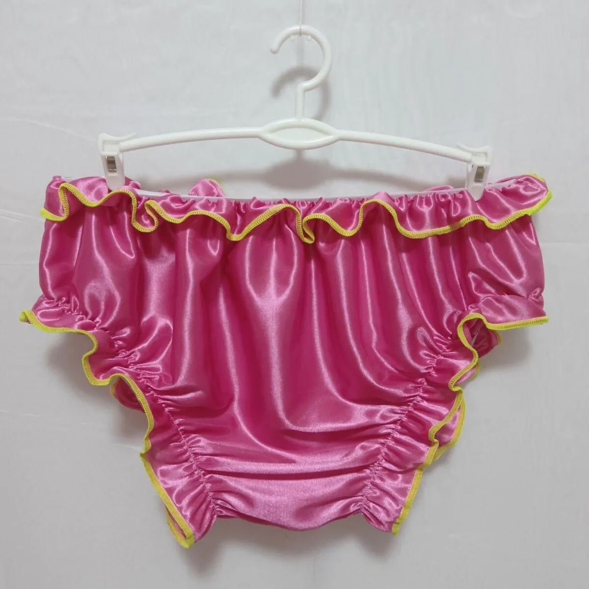 Unisex Glossy Sexy Satin Ice Silk Underwears Panties Plus Size Briefs Lingeries Bottoms