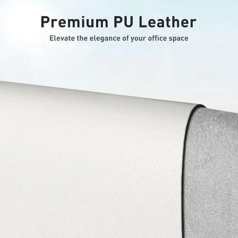 Large Faux Leather Mouse Pad, Non-Slip Waterproof Desk Pad for Office, Desk, Mouse Pads for DeskEasy To Clean