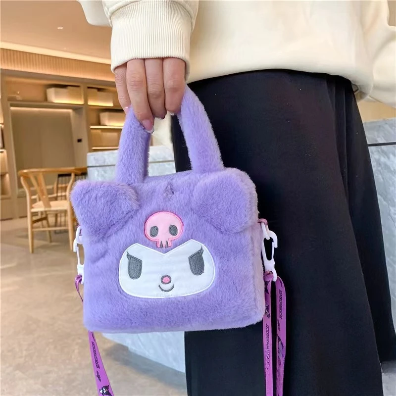 

Sanrio полакко My Melody Kuromi красочная легкая сумка мультяшная плюшевая игрушка симпатичная сумка на запястье уличная дорожная мультяшная сумка