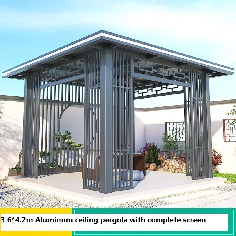 Garden arch  gazebo and bridge Aluminum outdoor terrace pergolas home appliances  building pavilion customized awning