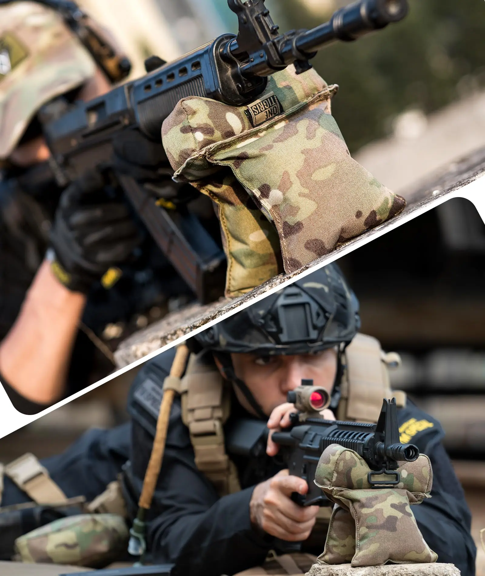 AQzxdc Shooting Rest Bag, Pre-Filled Shooting Sand Bags Front & Rear Gun Range Bag Bench Window Rest Support Holder for Ourdoor