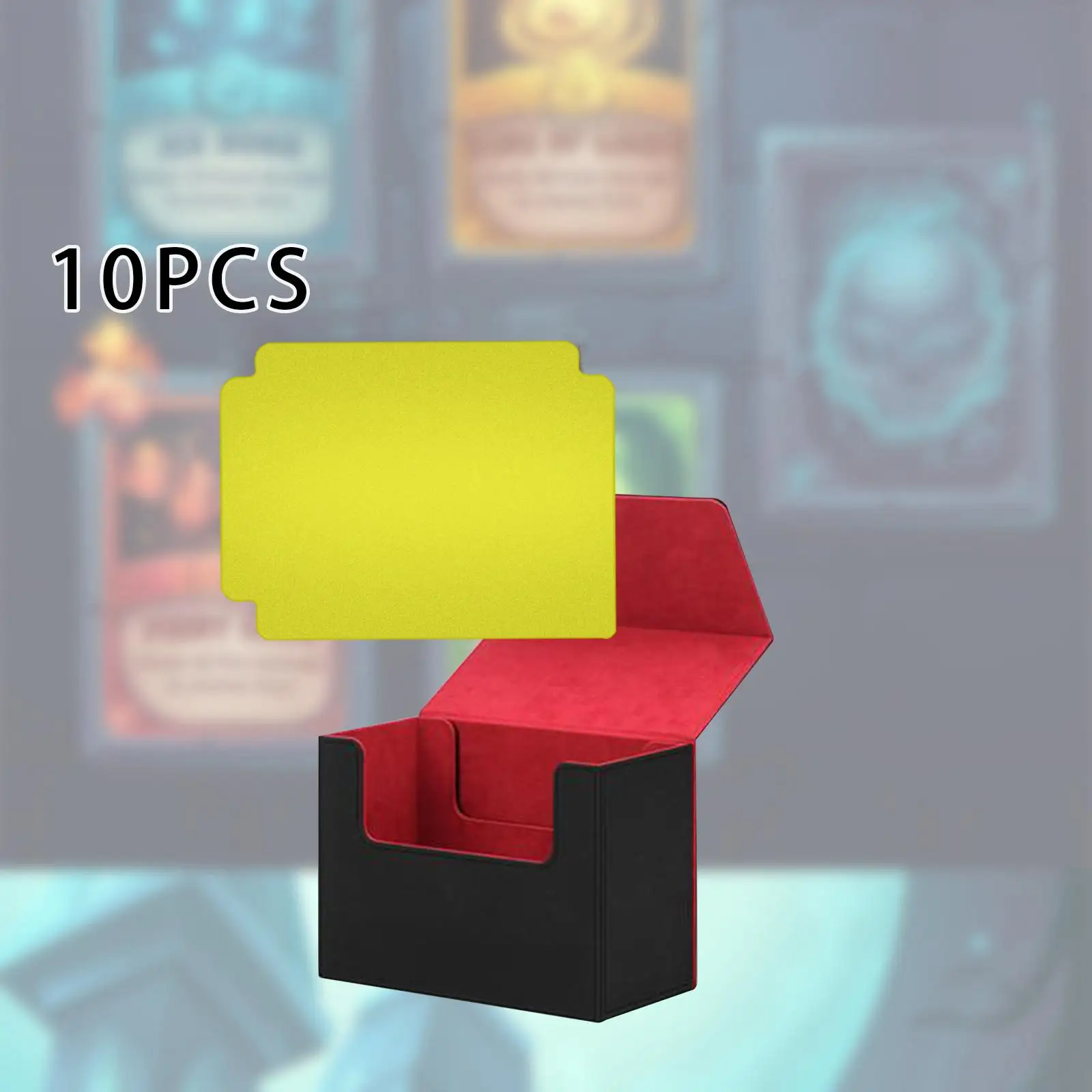 10x divisores de tarjetas comerciales páginas de clasificación de tarjetas separador de tarjetas de juego estándar para juegos de cartas y tarjetas deportivas 3,66 ''x 2,68''