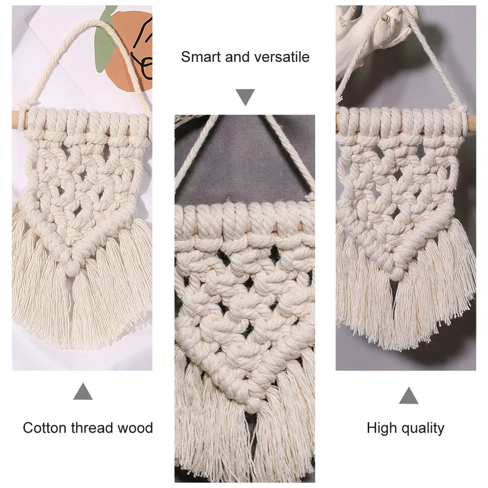 

Tapestry Christmas Decoration Home Hanging Wedding White Cotton Thread Mini Small
