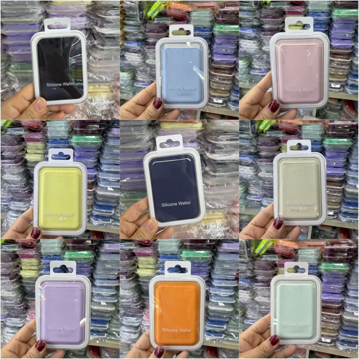 Candy Color Original Flüssigsilikon-Kartenetui für iPhone 17 ProMax 16 14 15 – Starke Magnetkraft für MagSafe Kartenlagerung und Geldbörse – Detail 10