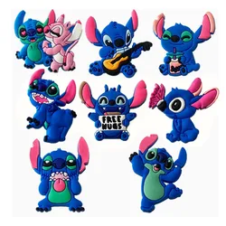 8pcs Stitch Shoe Decorations Accessories Charms For Clogs Bogg Bag Bubble Slides Sandals