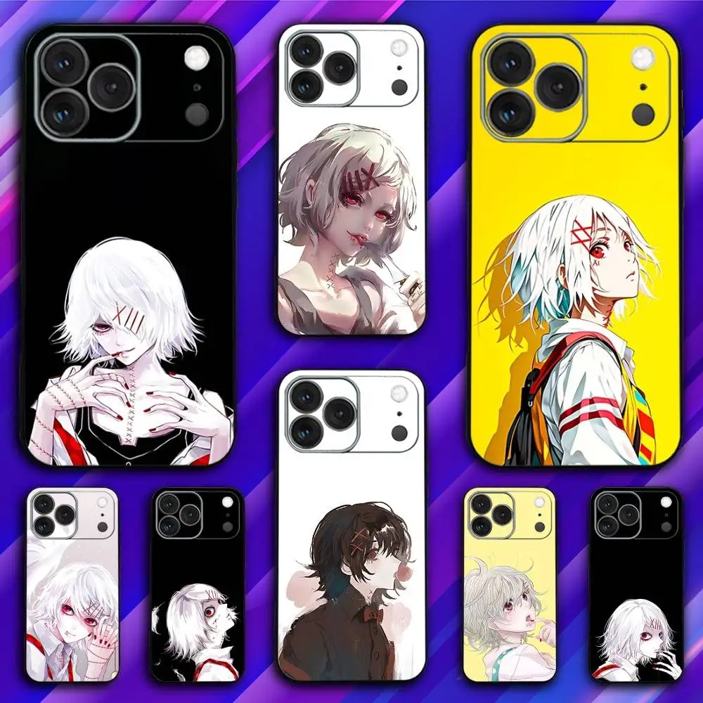 

S-Suzuya Anime J-Juuzou Phone Case For iPhone 17,16,15,14,13,12,11,Pro,Max,Plus,X,XS,SE4,E,Mini,Soft Black Case