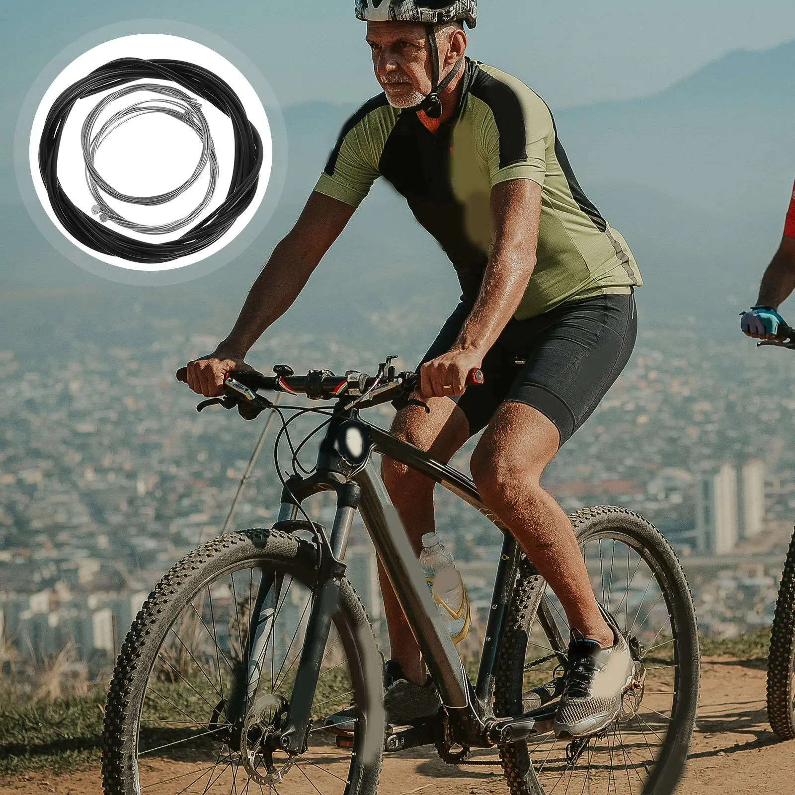 

1Set Bike Brake Cable Set Front Rear Bicycle Brake Wire Kit Precise Fitting Easy Installation Compatible with Various Bike