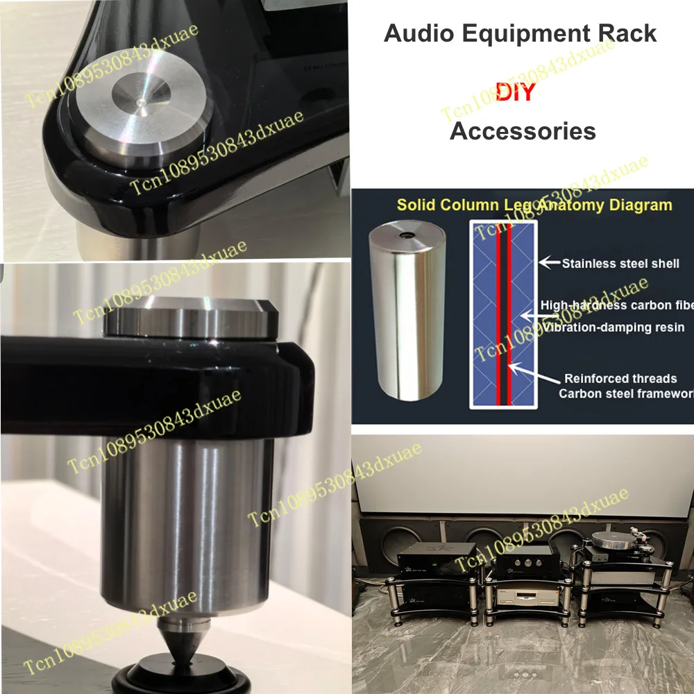 HIFI Audio Racks DAC Amplifier Cabinet Decoder Rack Equipment Shock Absorber Shelf Isolation Feet Spikes Support Accessories 304