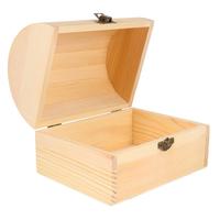 2pcs Wood Treasure Box Soild Wood jewelryBox Vintage Wooden Jewelry Storage Box Chest Box With Buckle