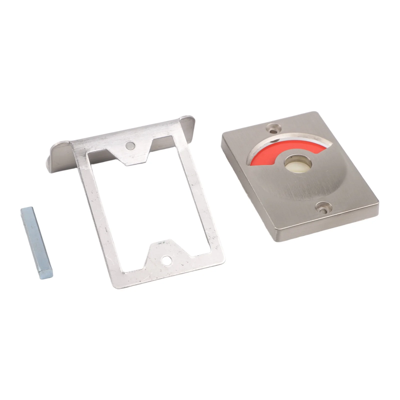 Stainless Steel Partition Door Lock with Red Green Indicator for Bathroom Cubicle and Public Restroom Security and Privacy