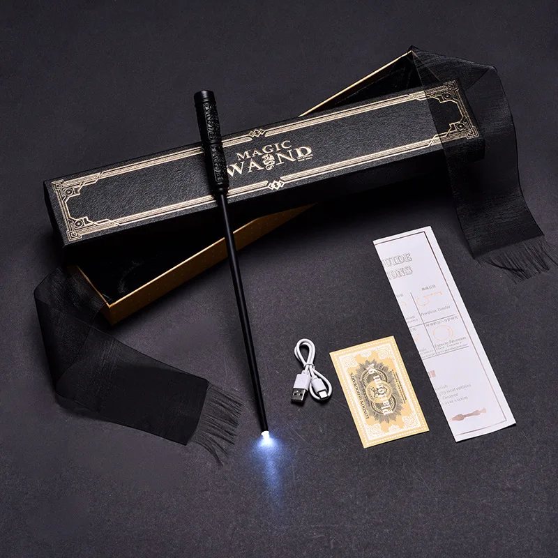 9 Kinds Cosplay Show Magic Wand WITH LED Children Decoration Toy Accessories For Kids Bacchetta Di Plastic Magic Stick