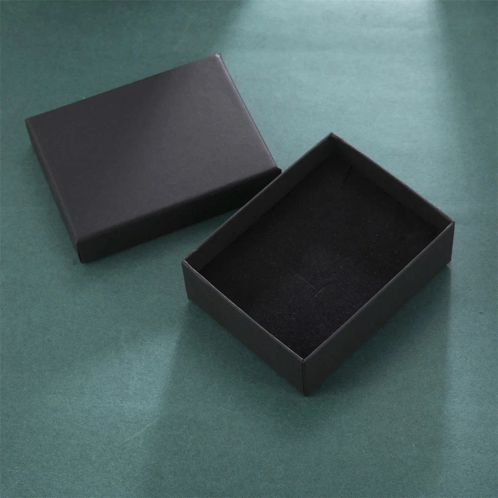 Teamer Black Jewelry Storage Box Gift Velvet Bag For Necklace Keychain Earring Bracelect Bangle Brooch Package Display Wholesale