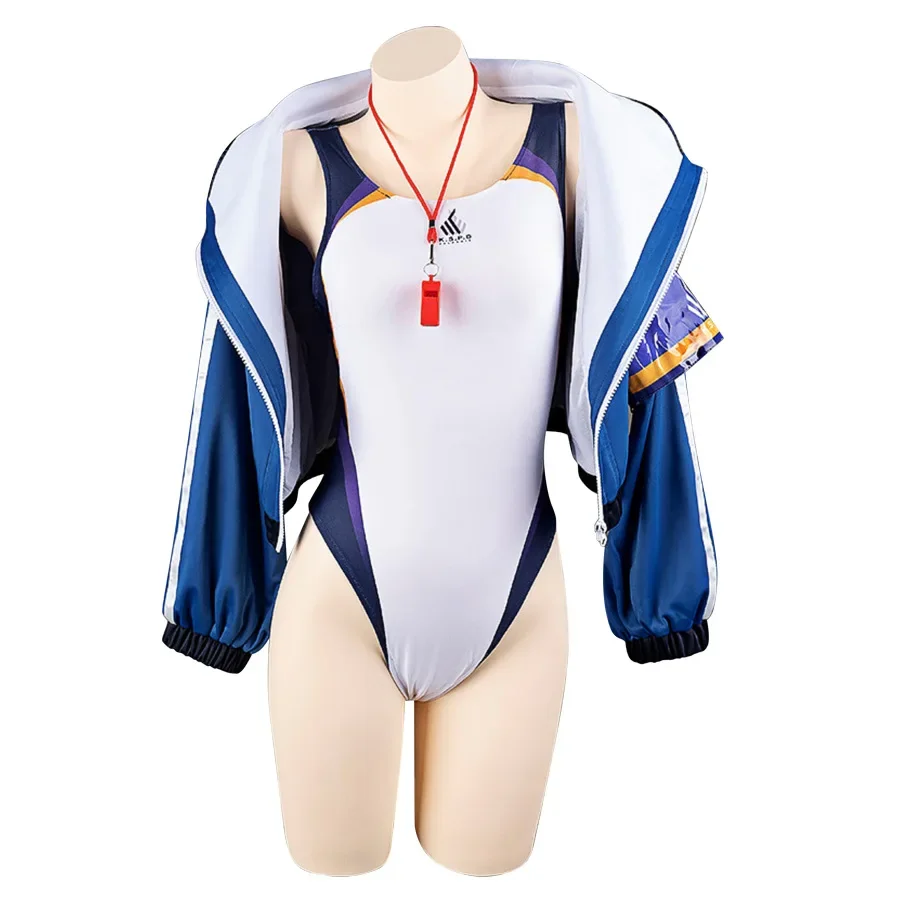 Kanna Cosplay Costume Swimsuit Jacket Swimwear Outfit Game Blue Archive Anime Cosplay Halloween Costumes for Women Customized - Image 5