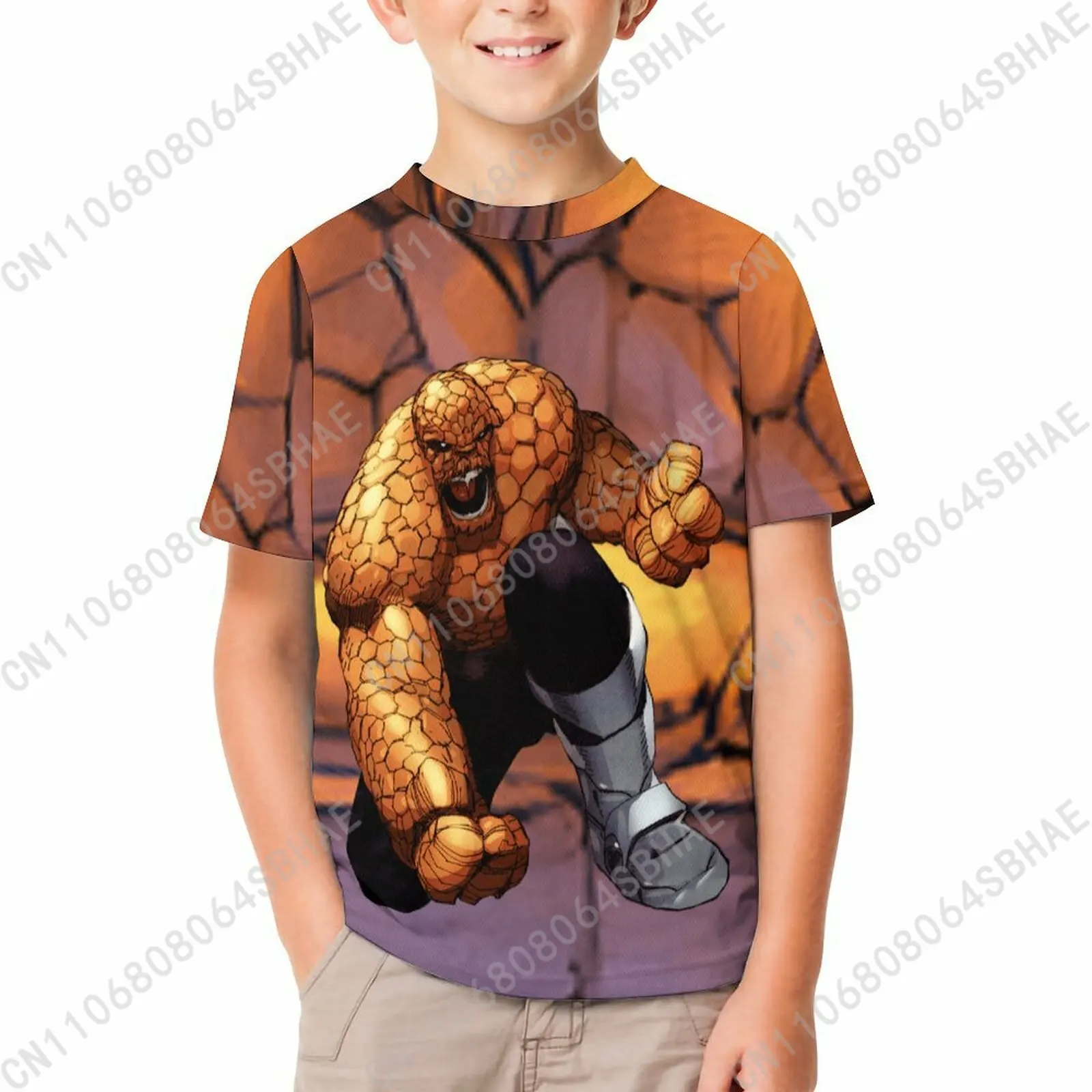 

Marvel Things T Shirt Boy Girl Short Sleeve Print Cotton TShirt Comfortable Crew Neck Children Child Tee Cosplay