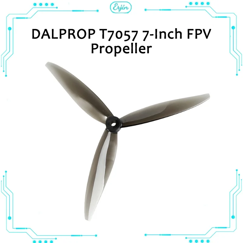 Dalprop T7057 New Cyclone Three Leaf 7-Inch Fpv Long Range Propeller Explosion Resistant Stable Smooth And Efficient