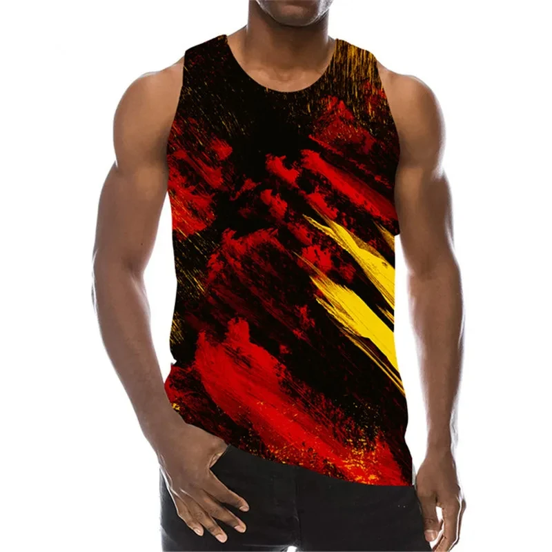 

Tank Top For Men 3D Print Tie-dye Hole Sleeveless Fashion Pattern Tops Graphic Vest 6XL Plus Size Man Clothing Casual Tanks Top